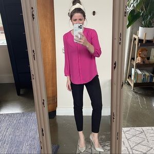 NYDJ Petite XS Gorgeous Pink Blouse